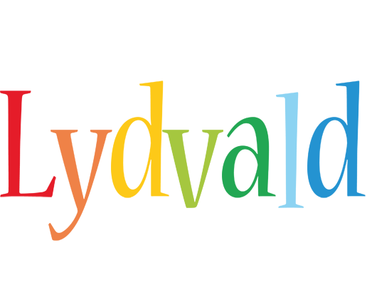 Lydvald birthday logo