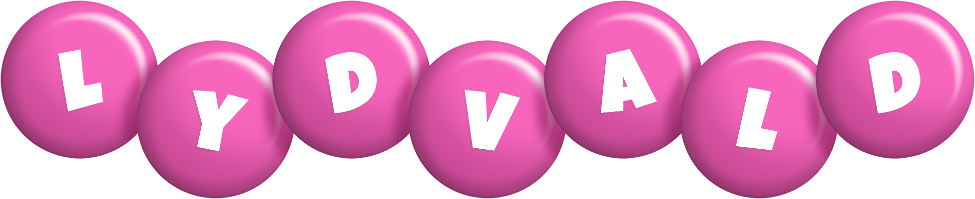 Lydvald candy-pink logo