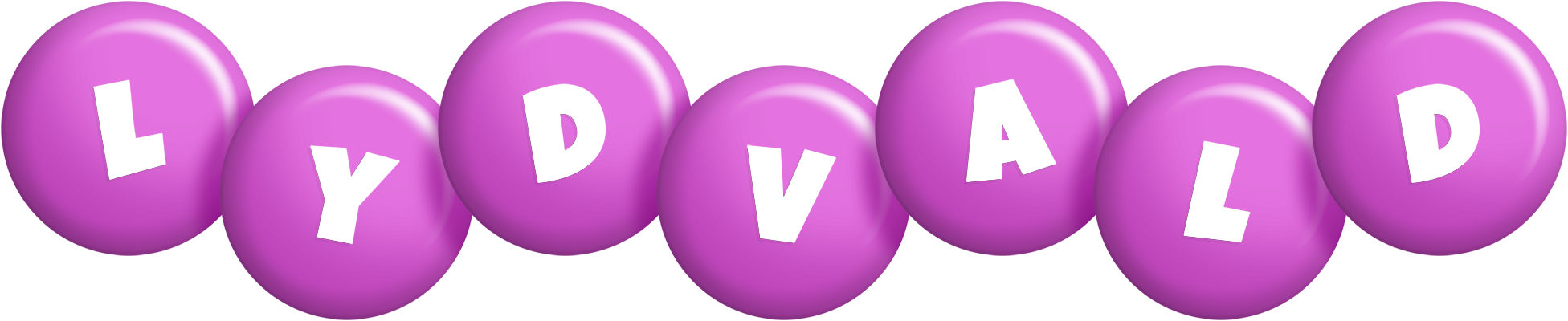 Lydvald candy-purple logo
