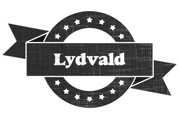 Lydvald grunge logo