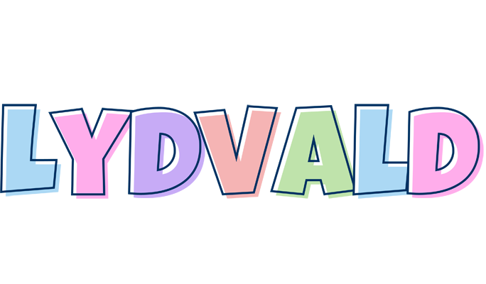 Lydvald pastel logo