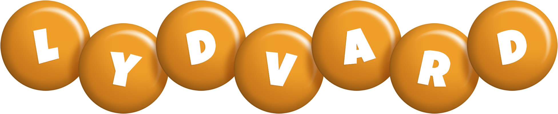 Lydvard candy-orange logo