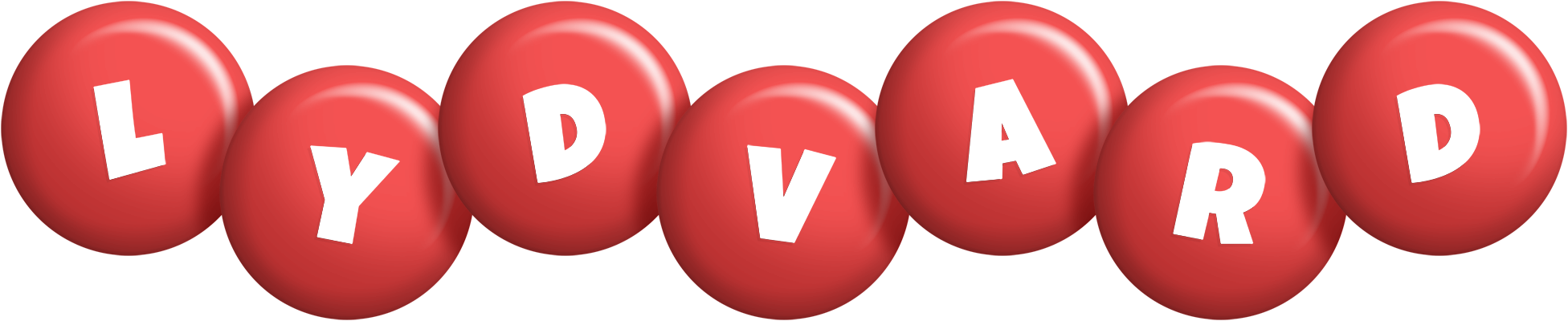 Lydvard candy-red logo
