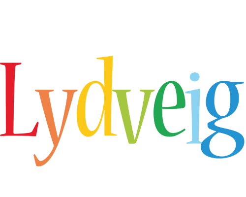 Lydveig birthday logo