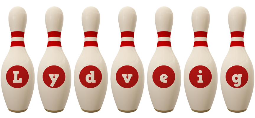 Lydveig bowling-pin logo