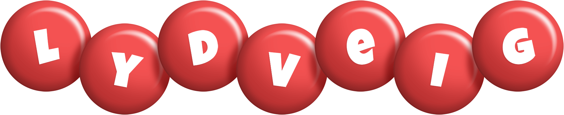 Lydveig candy-red logo