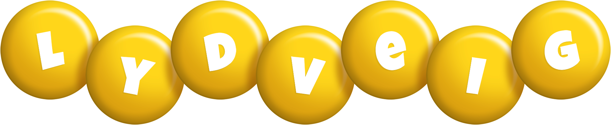 Lydveig candy-yellow logo