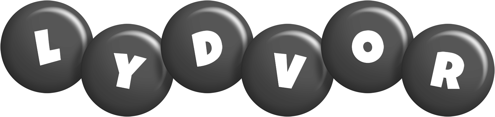Lydvor candy-black logo