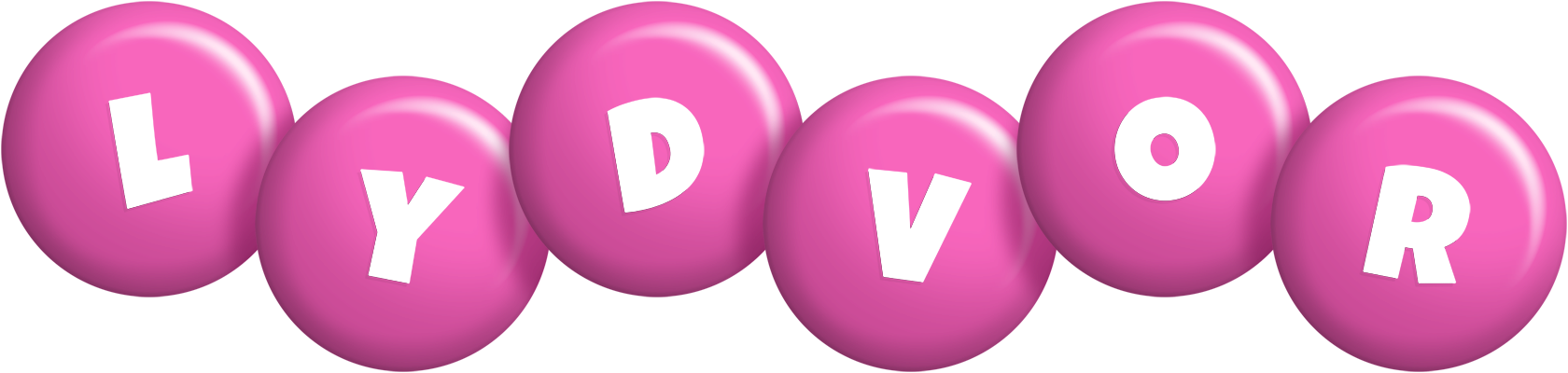 Lydvor candy-pink logo