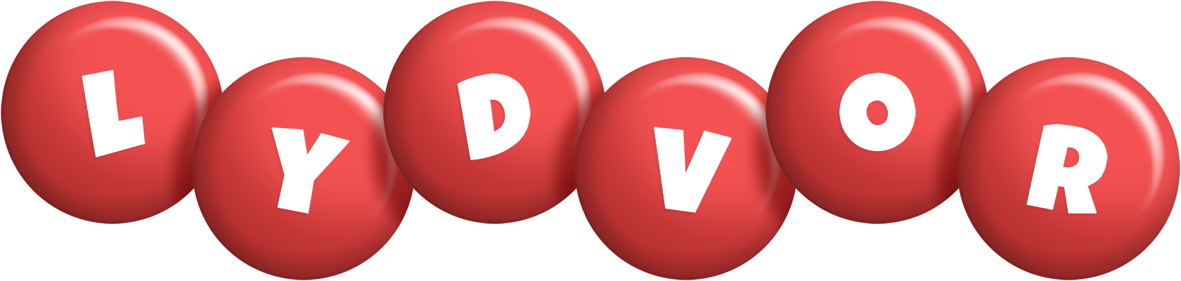 Lydvor candy-red logo
