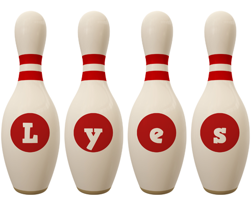 Lyes bowling-pin logo