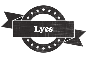 Lyes grunge logo