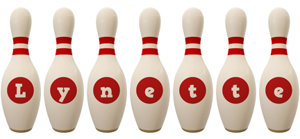 Lynette bowling-pin logo