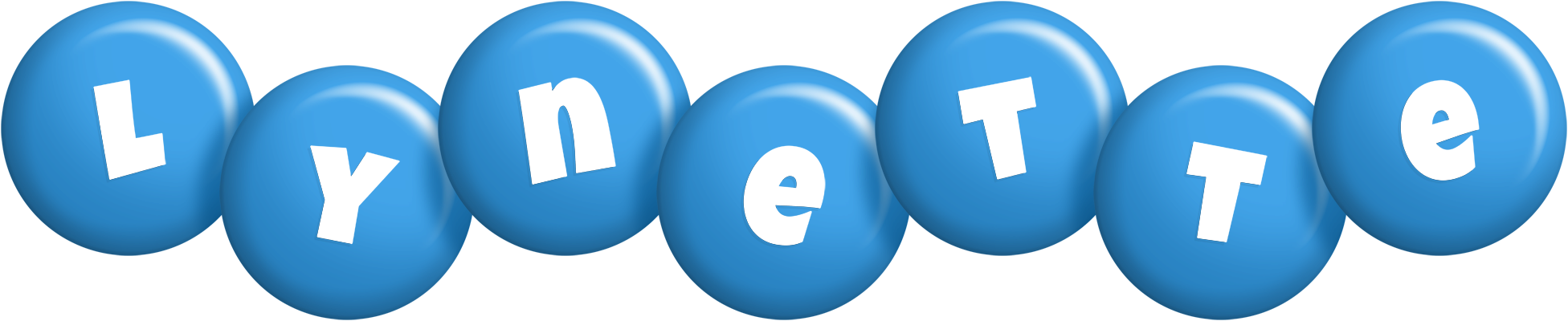 Lynette candy-blue logo