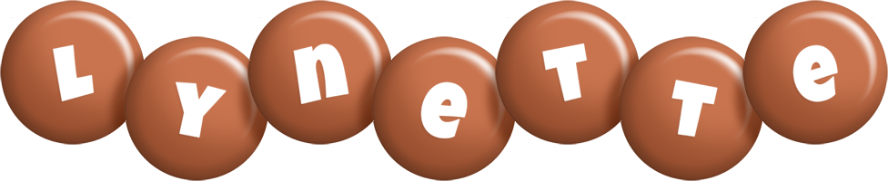 Lynette candy-brown logo