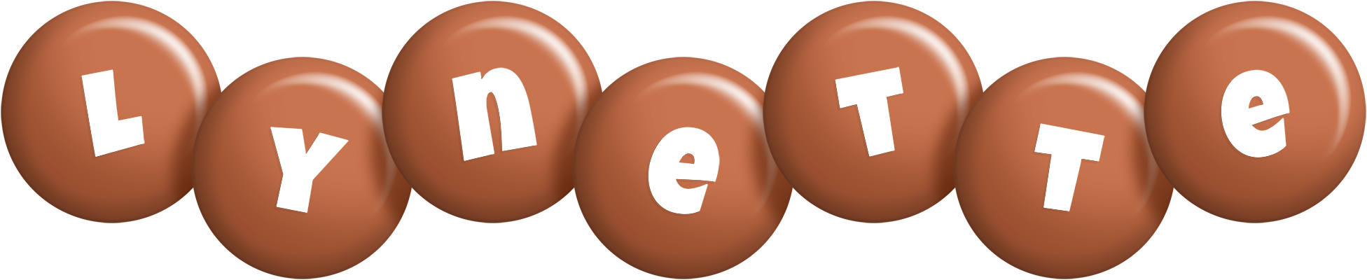 Lynette candy-brown logo