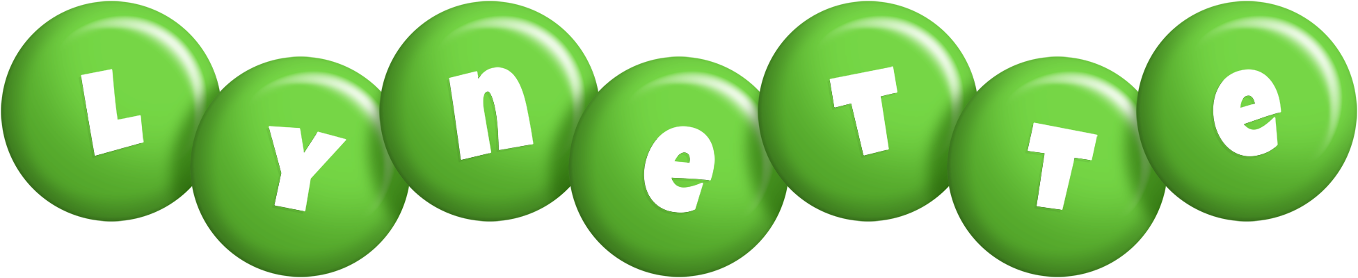 Lynette candy-green logo