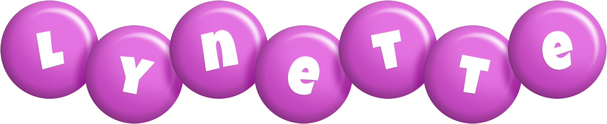 Lynette candy-purple logo