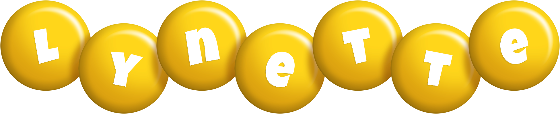 Lynette candy-yellow logo