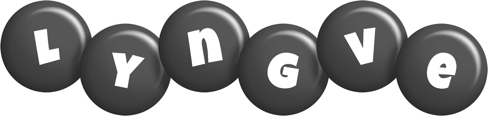 Lyngve candy-black logo