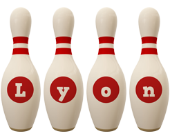 Lyon bowling-pin logo