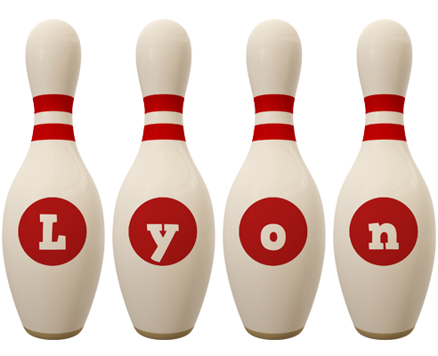 Lyon bowling-pin logo