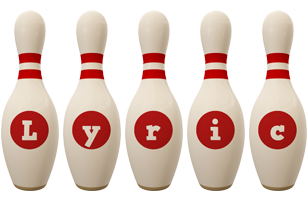 Lyric bowling-pin logo