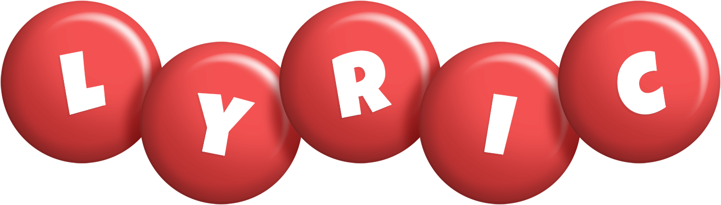 Lyric candy-red logo