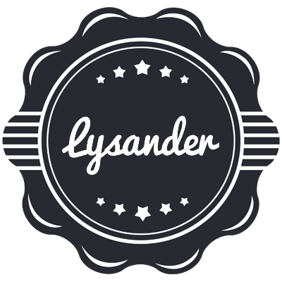 Lysander badge logo