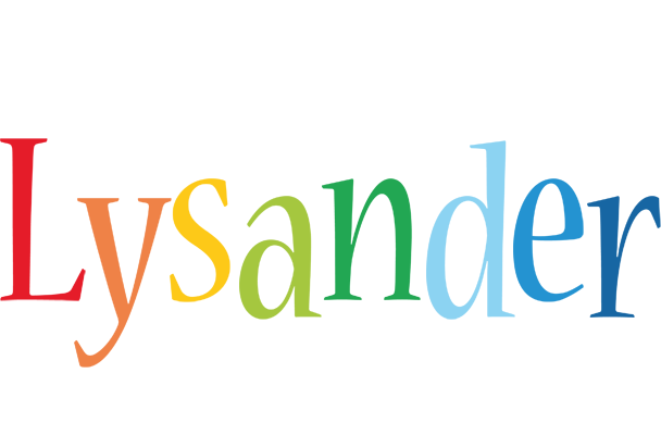 Lysander birthday logo