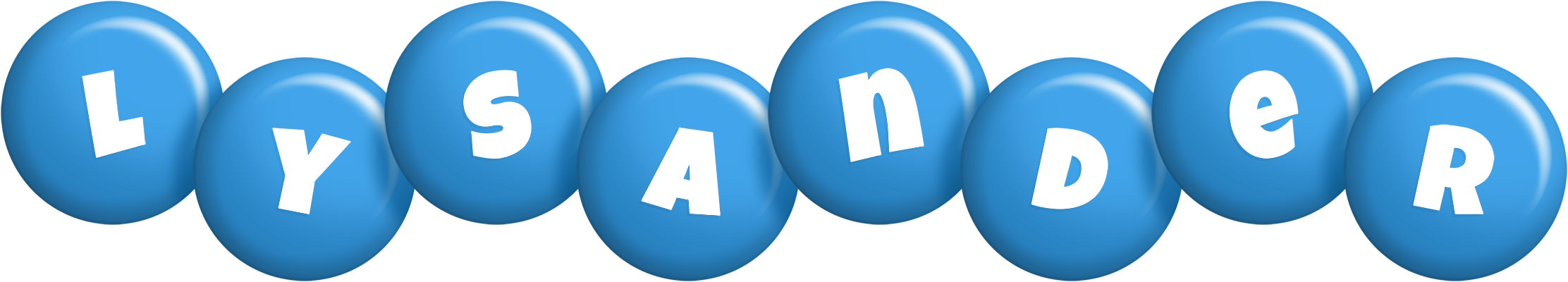 Lysander candy-blue logo