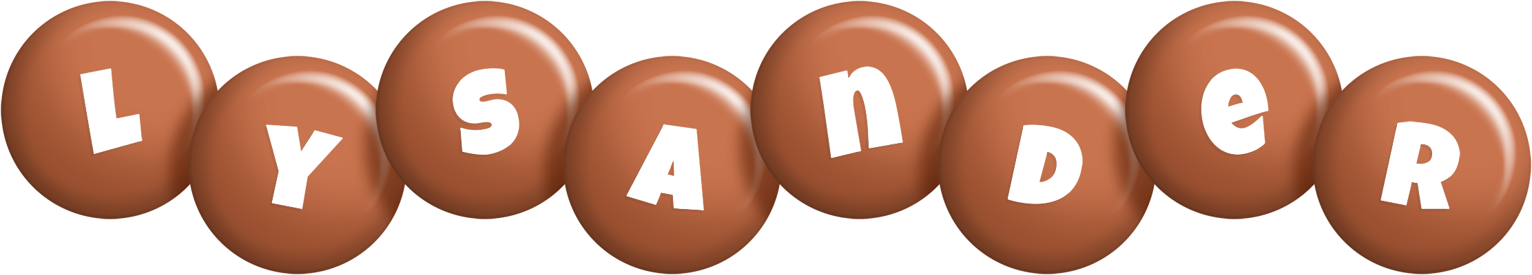 Lysander candy-brown logo