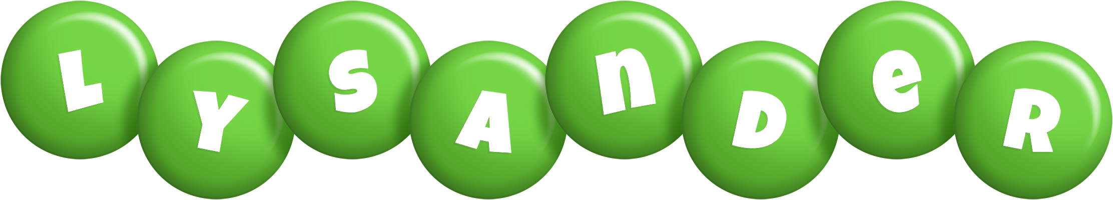 Lysander candy-green logo