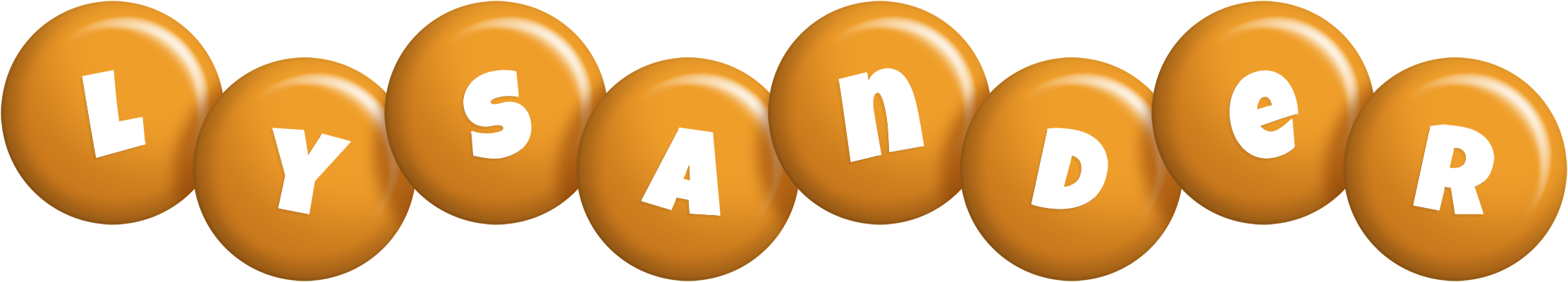 Lysander candy-orange logo