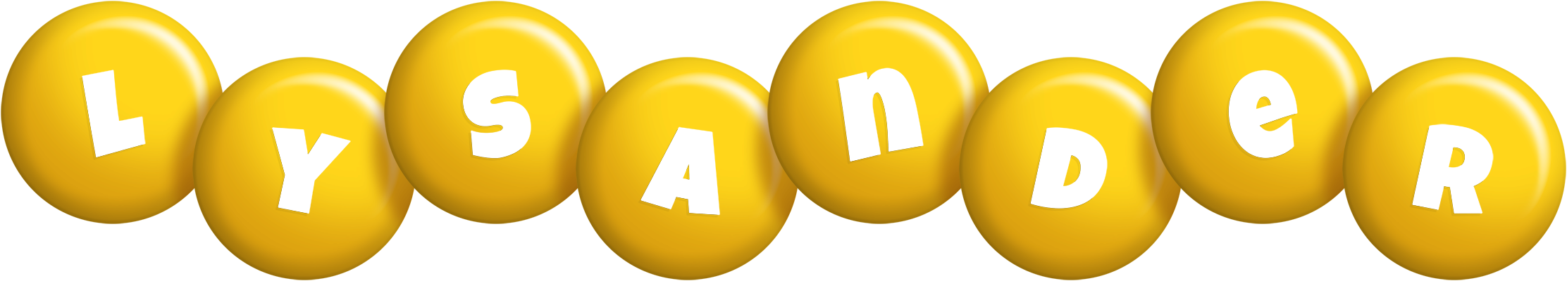 Lysander candy-yellow logo