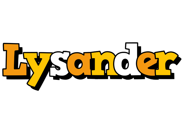 Lysander cartoon logo
