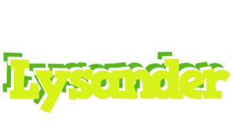 Lysander citrus logo