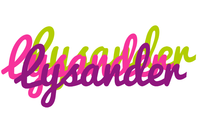 Lysander flowers logo
