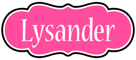 Lysander invitation logo