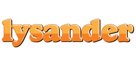 Lysander orange logo