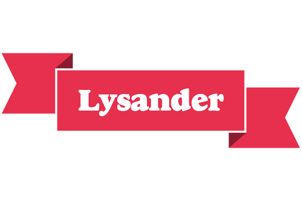 Lysander sale logo