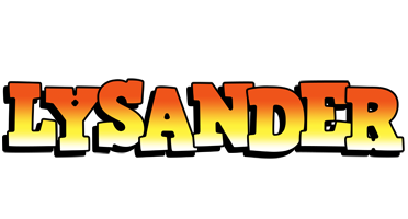 Lysander sunset logo