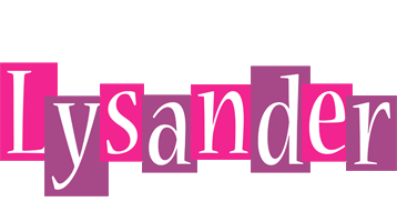 Lysander whine logo