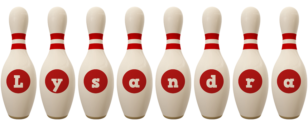 Lysandra bowling-pin logo