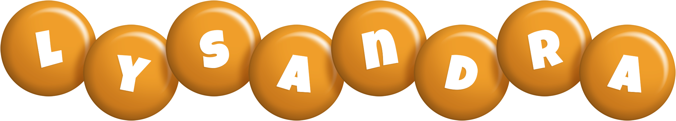 Lysandra candy-orange logo