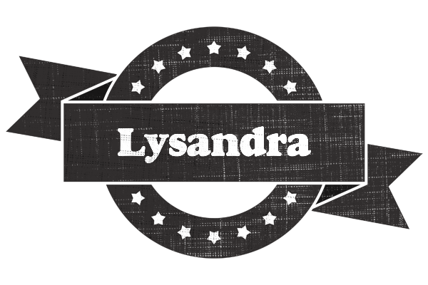 Lysandra grunge logo
