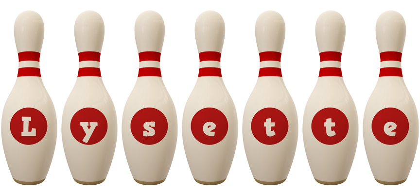 Lysette bowling-pin logo