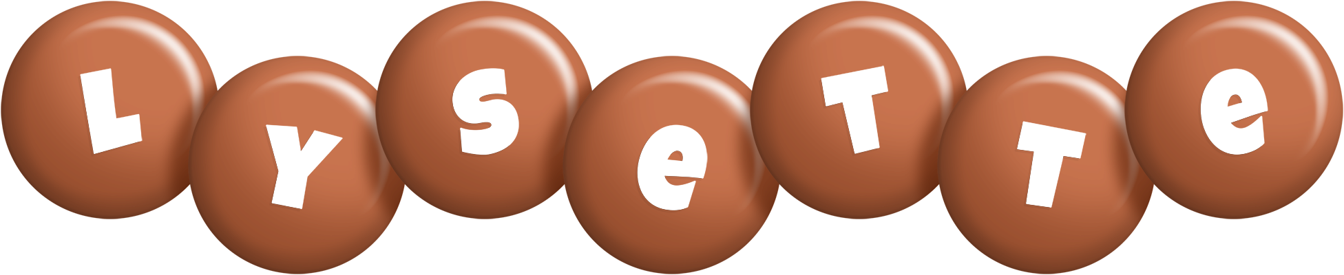 Lysette candy-brown logo