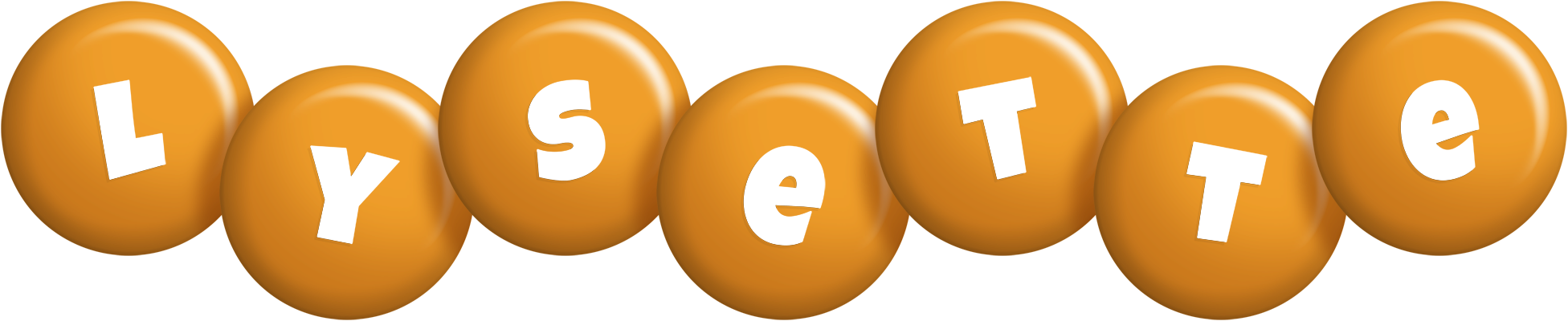 Lysette candy-orange logo