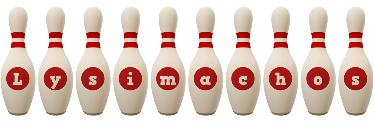 Lysimachos bowling-pin logo